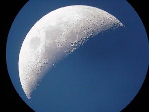 Moon, 1st shot through the scope.